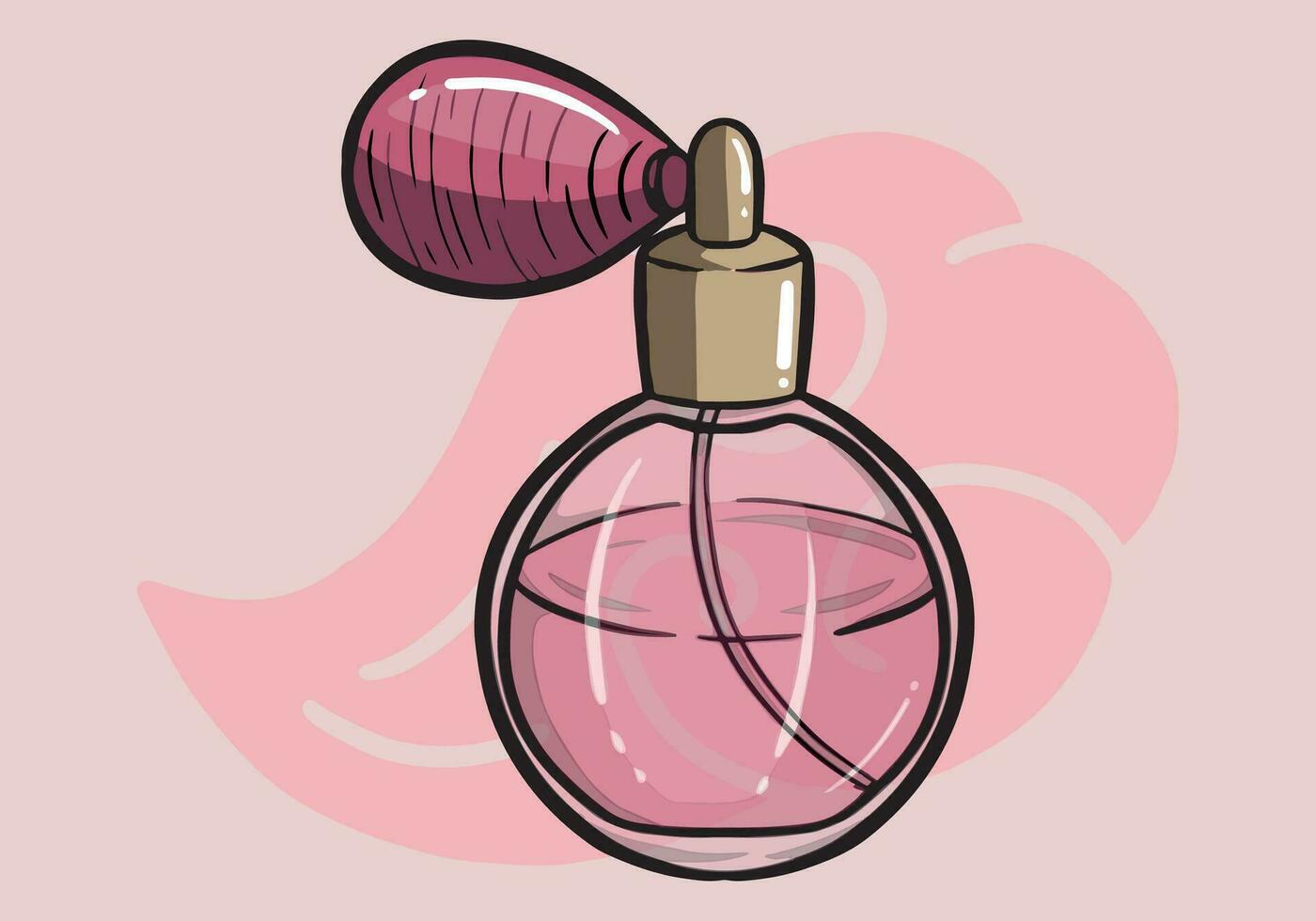 Perfume Bottle, Colorful Glass Vials and Flasks with Sprayer and Pump. Aroma Scents Cosmetics for Men or Women, Luxury Fragrances Isolated Design Elements. Cartoon Vector Illustration