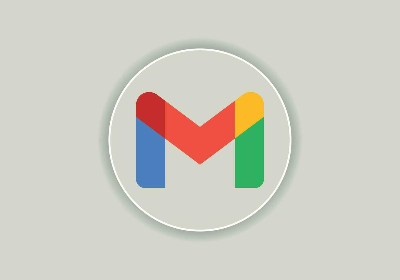 gmail logo. google producto. icono de logotipo gmail. editorial vector ilustración.