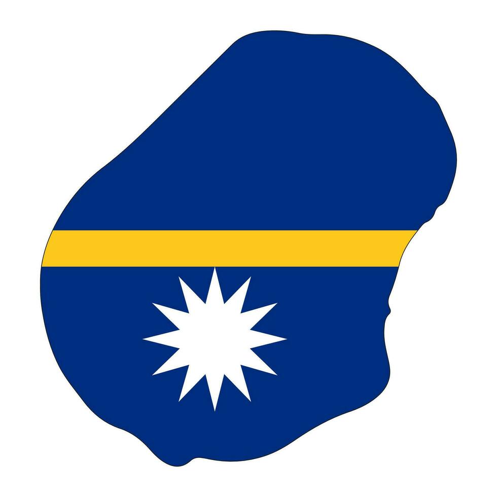 Republic of Nauru flag simple illustration for independence day or election vector
