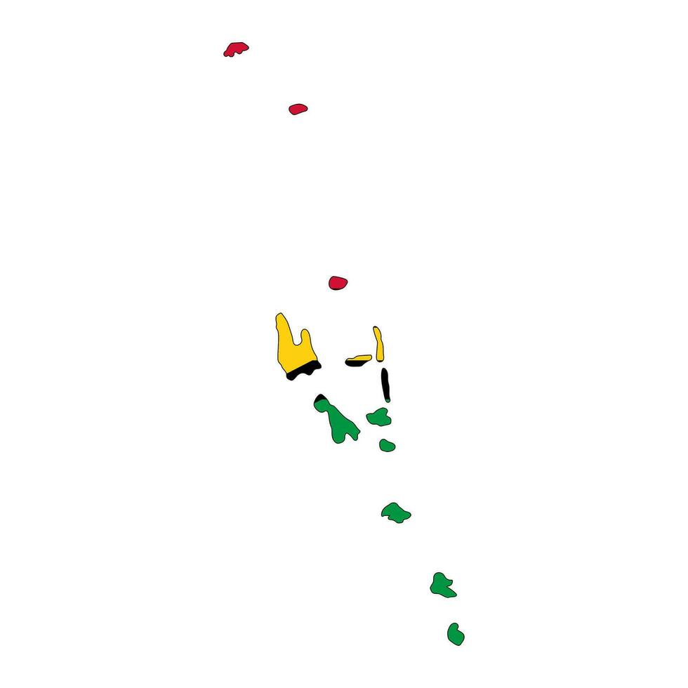 Vanuatu flag simple illustration for independence day or election vector