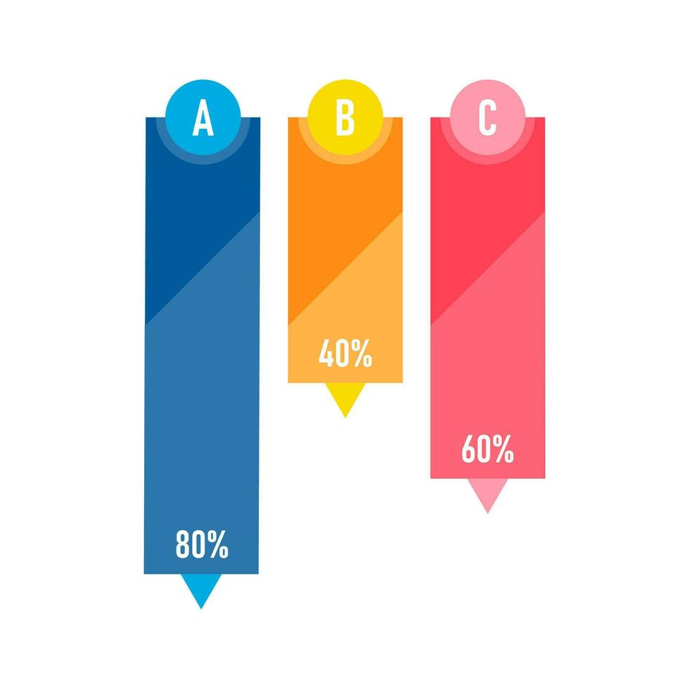 Presentation business infographic template with 5 options or steps. Modern infographic design template. Creative concept of five stages of business project vector