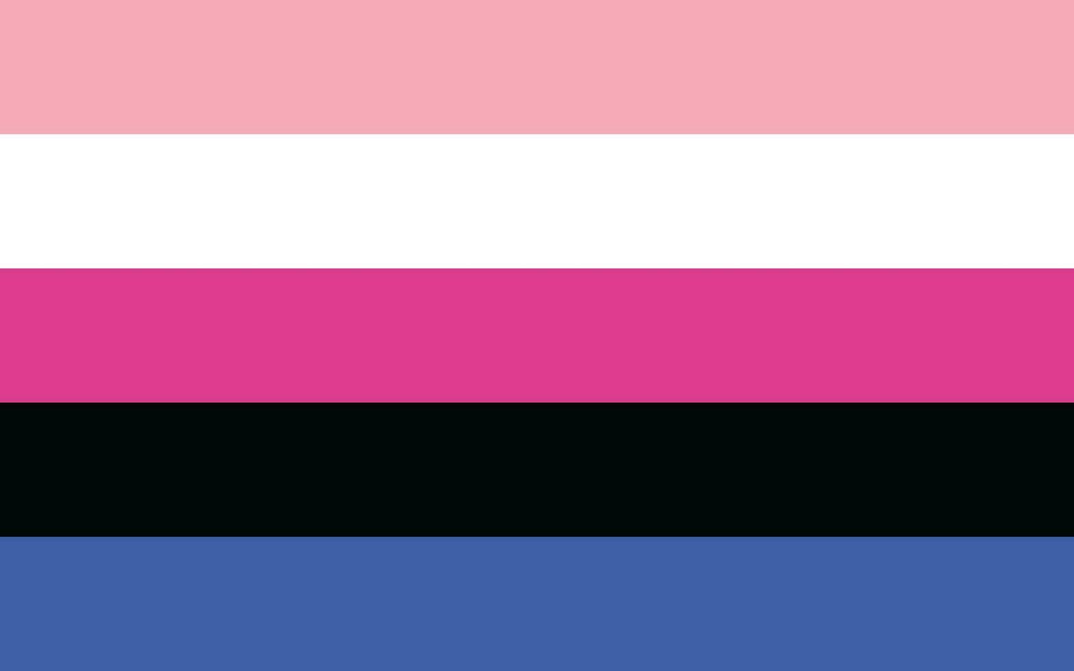 Gender fluid pride flag Sexual identity pride flag vector