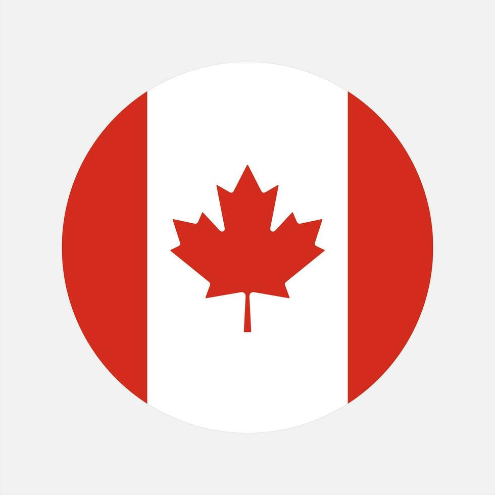 Canada flag simple illustration for independence day or election vector