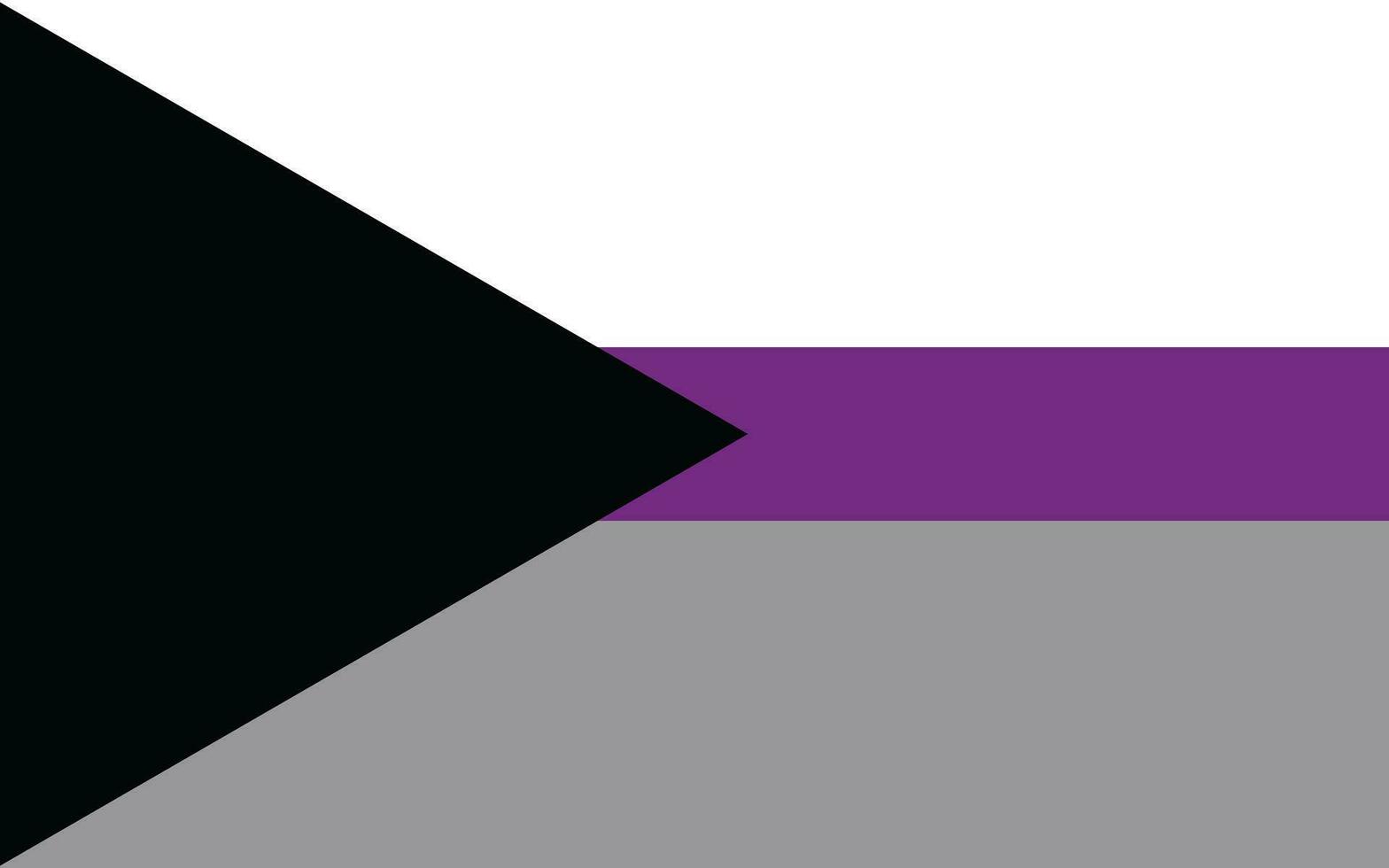 Demissexual pride flag Sexual identity pride flag vector