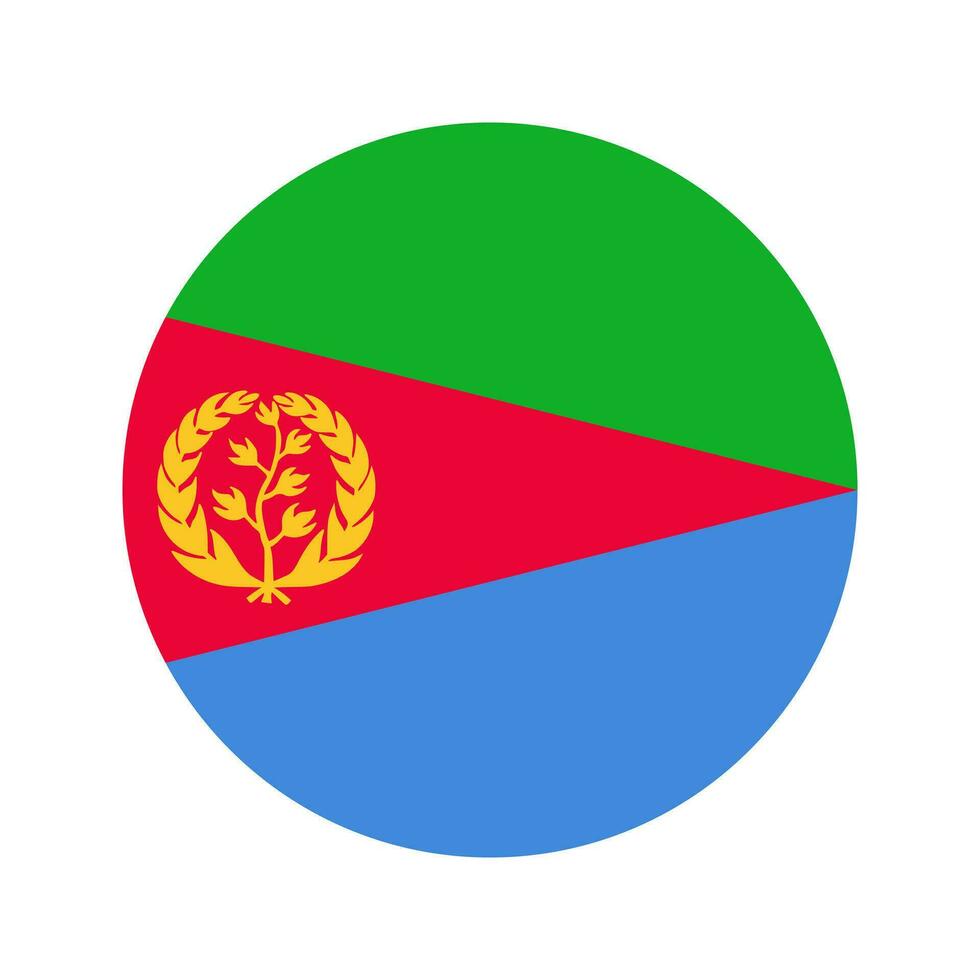 Eritrea flag simple illustration for independence day or election vector