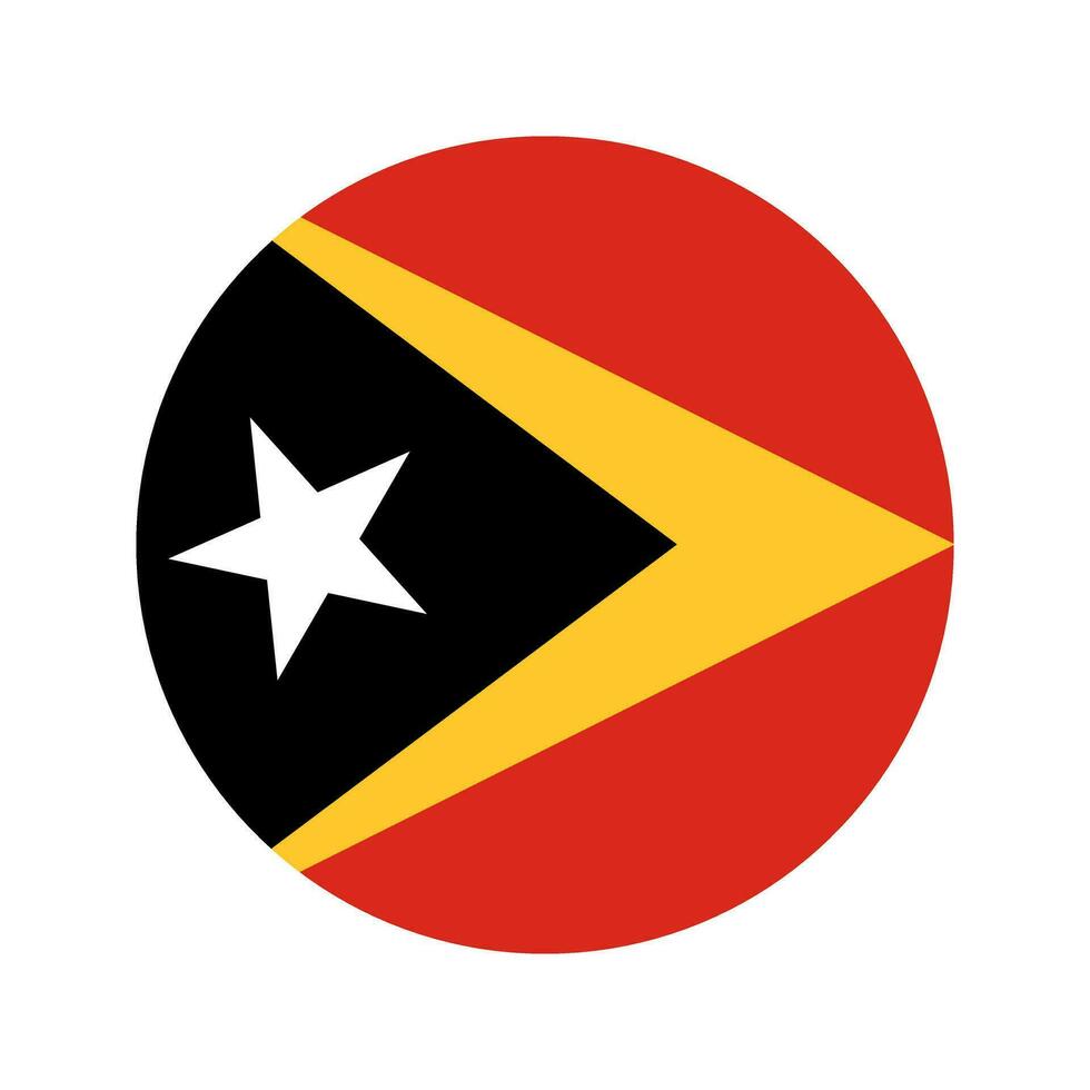 East Timor flag simple illustration for independence day or election vector