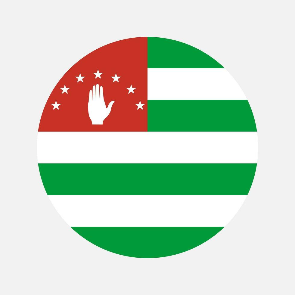 ilustración simple de la bandera de abjasia para el día de la independencia o las elecciones vector