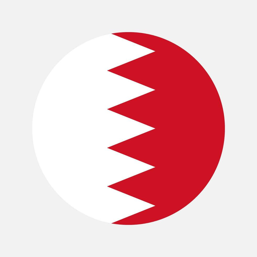 Bahrain flag simple illustration for independence day or election vector