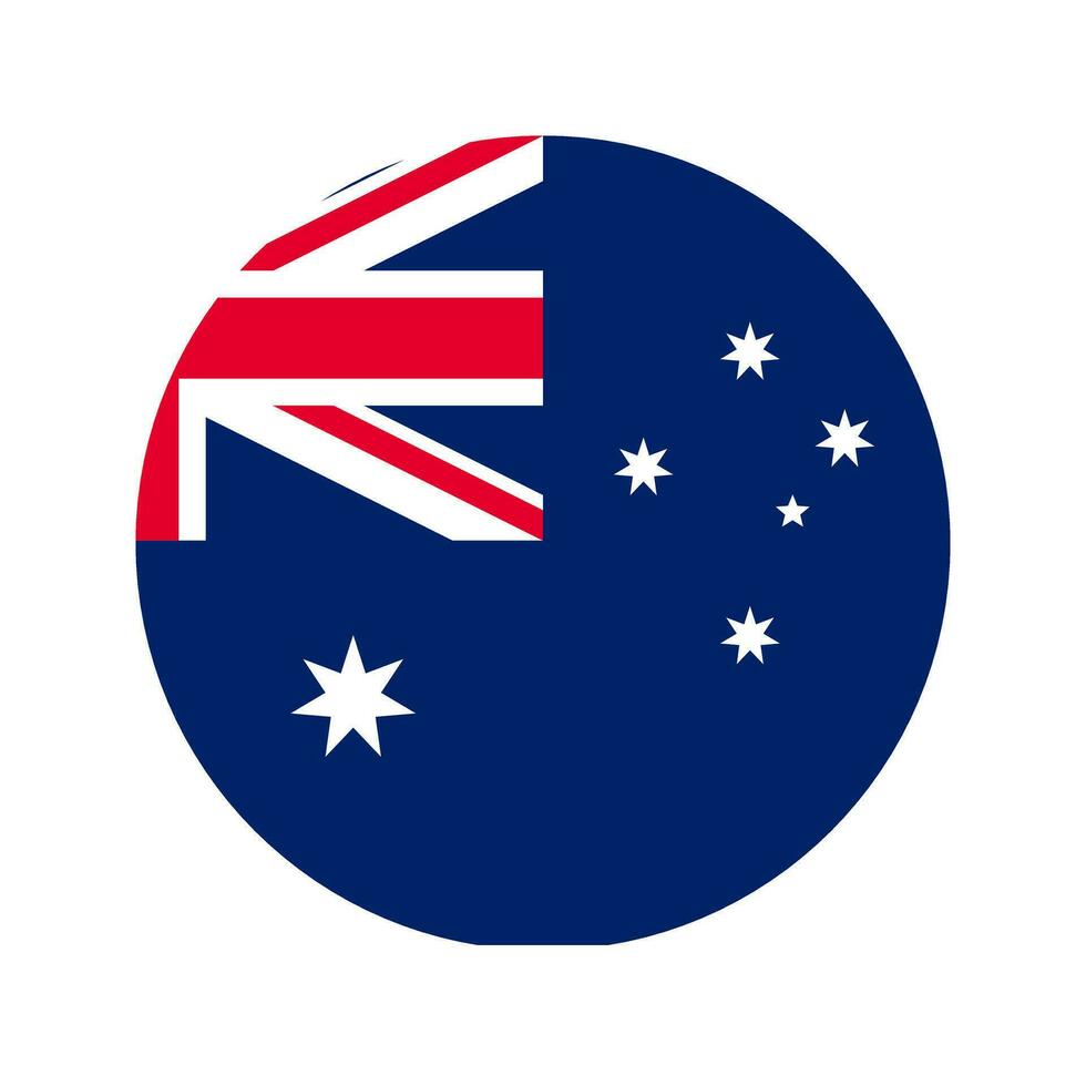 Australia flag simple illustration for independence day or election vector