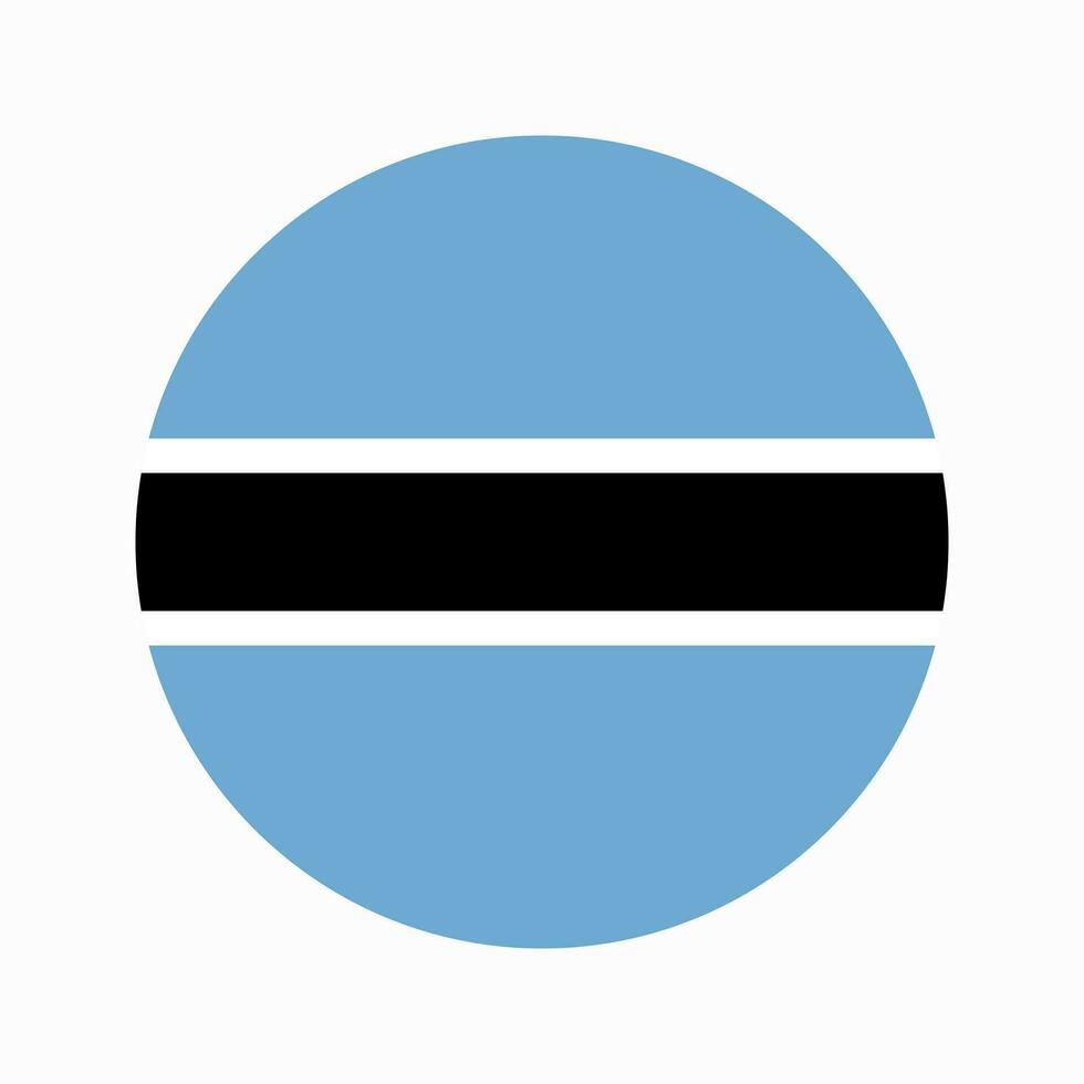 Botswana flag simple illustration for independence day or election vector