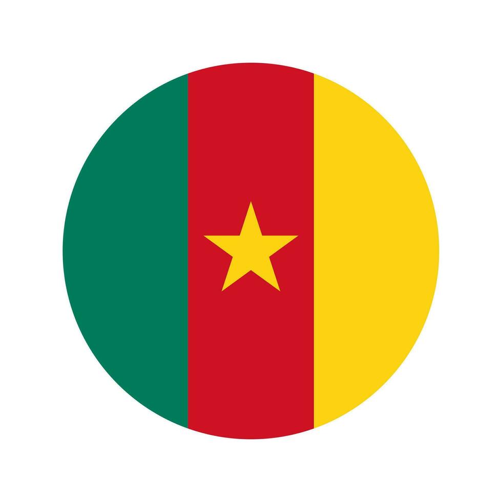 Cameroon flag simple illustration for independence day or election vector
