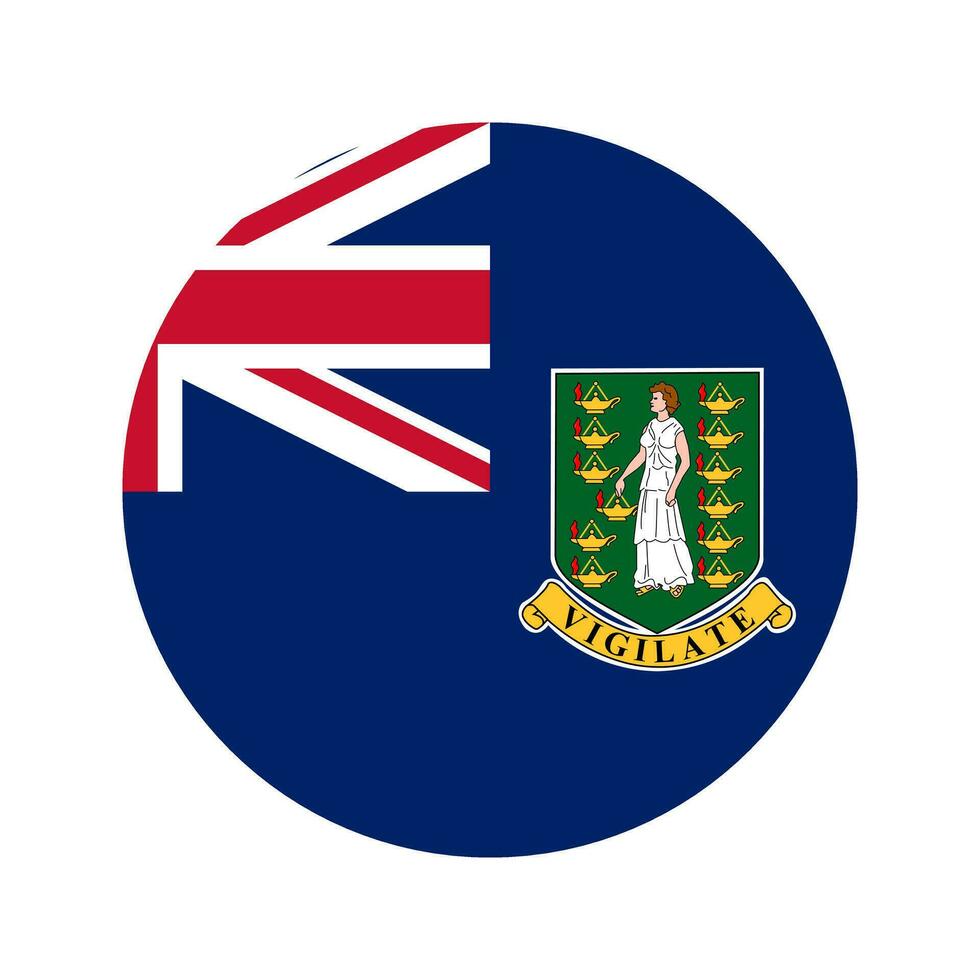 British Virgin Islands flag simple illustration for independence day or election vector