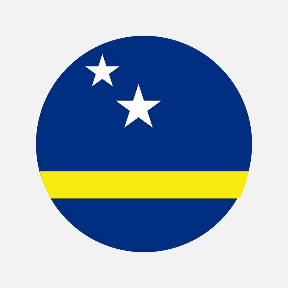 Curacoa flag simple illustration for independence day or election vector