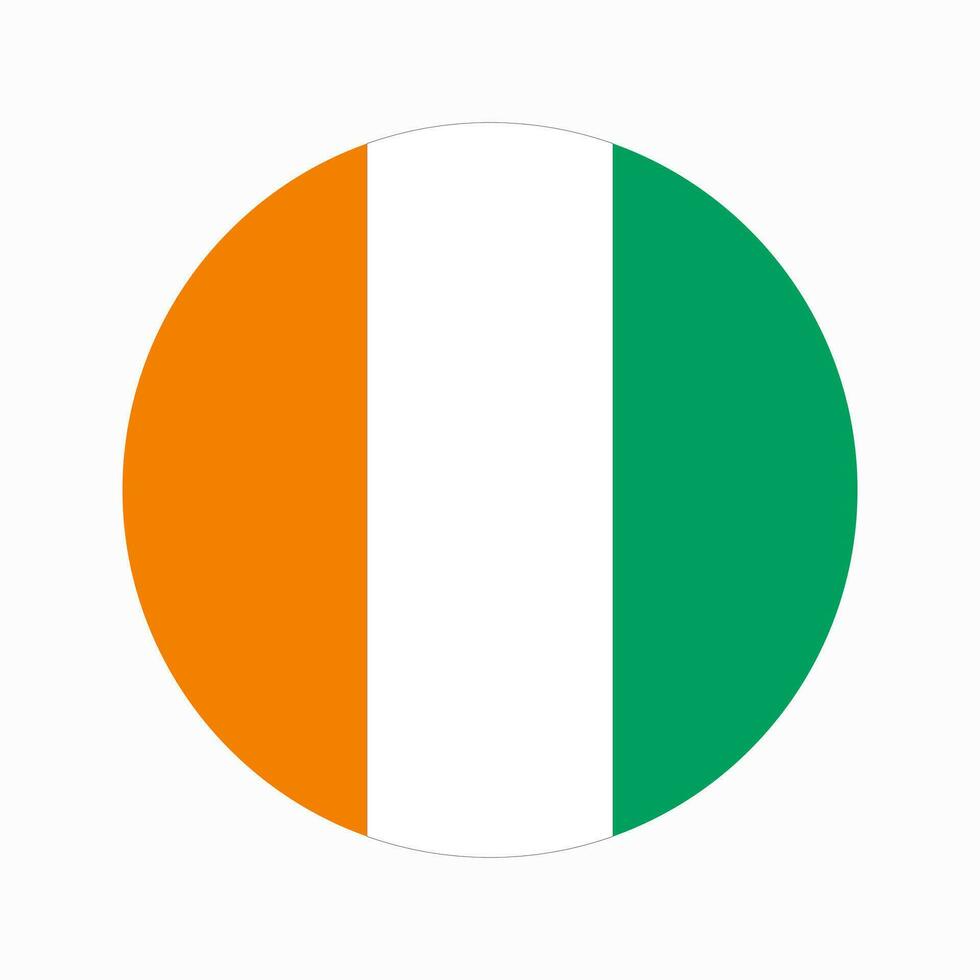 Cote d'Ivoire flag simple illustration for independence day or election vector