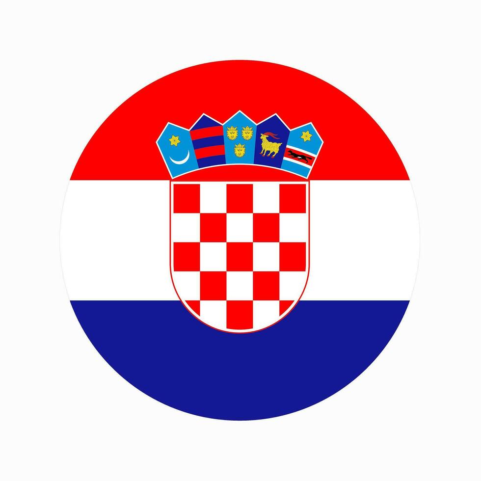Croatia flag simple illustration for independence day or election vector