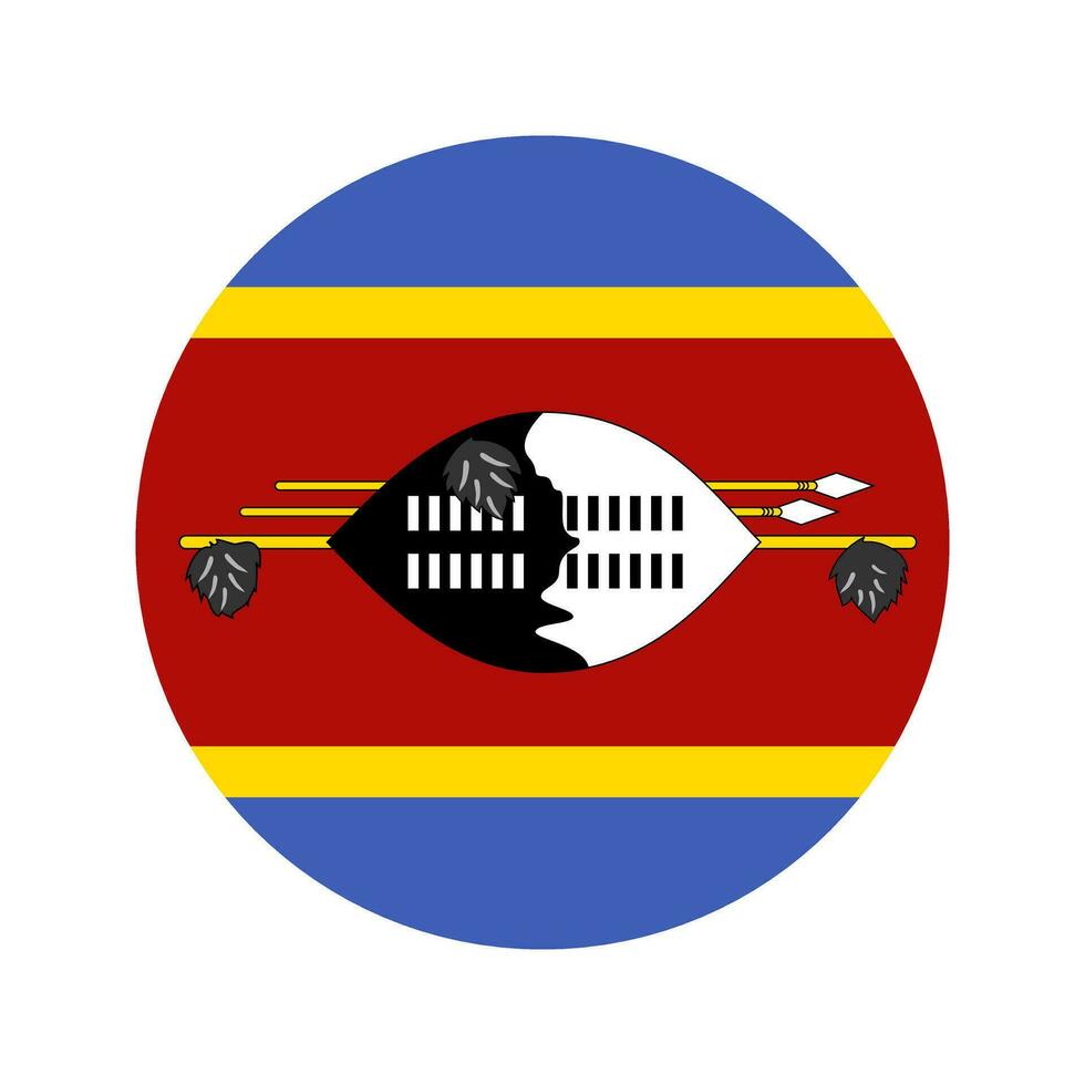 Eswatini flag simple illustration for independence day or election vector