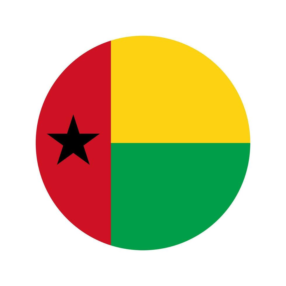 Guinea-Bissau flag simple illustration for independence day or election vector