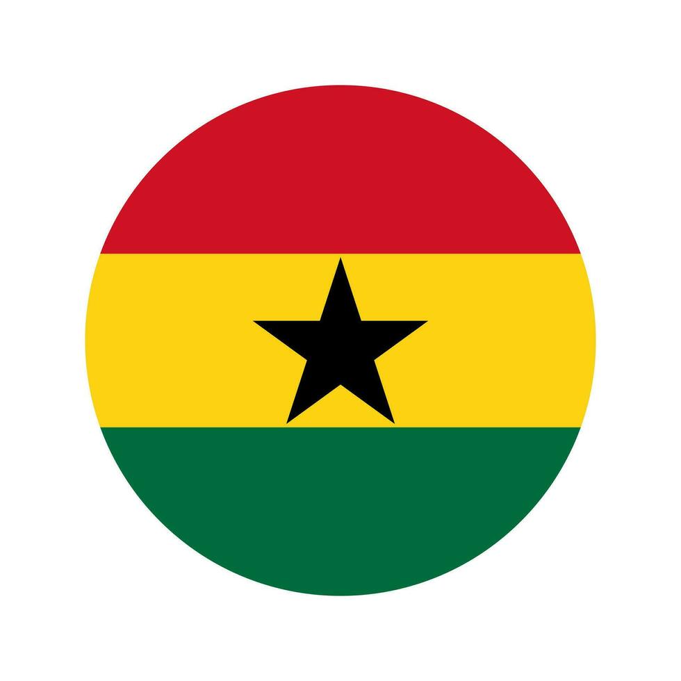 Ghana flag simple illustration for independence day or election vector