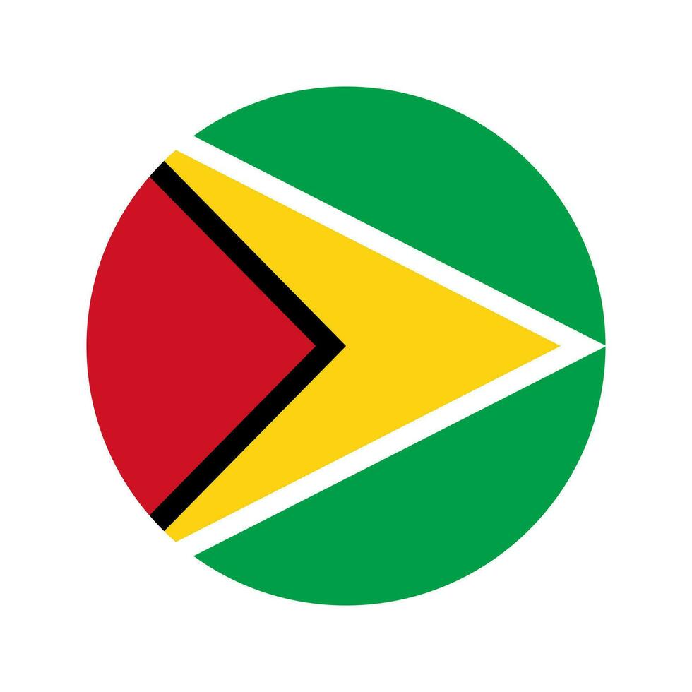 Guyana flag simple illustration for independence day or election vector