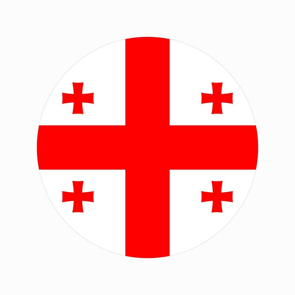 Georgia flag simple illustration for independence day or election vector