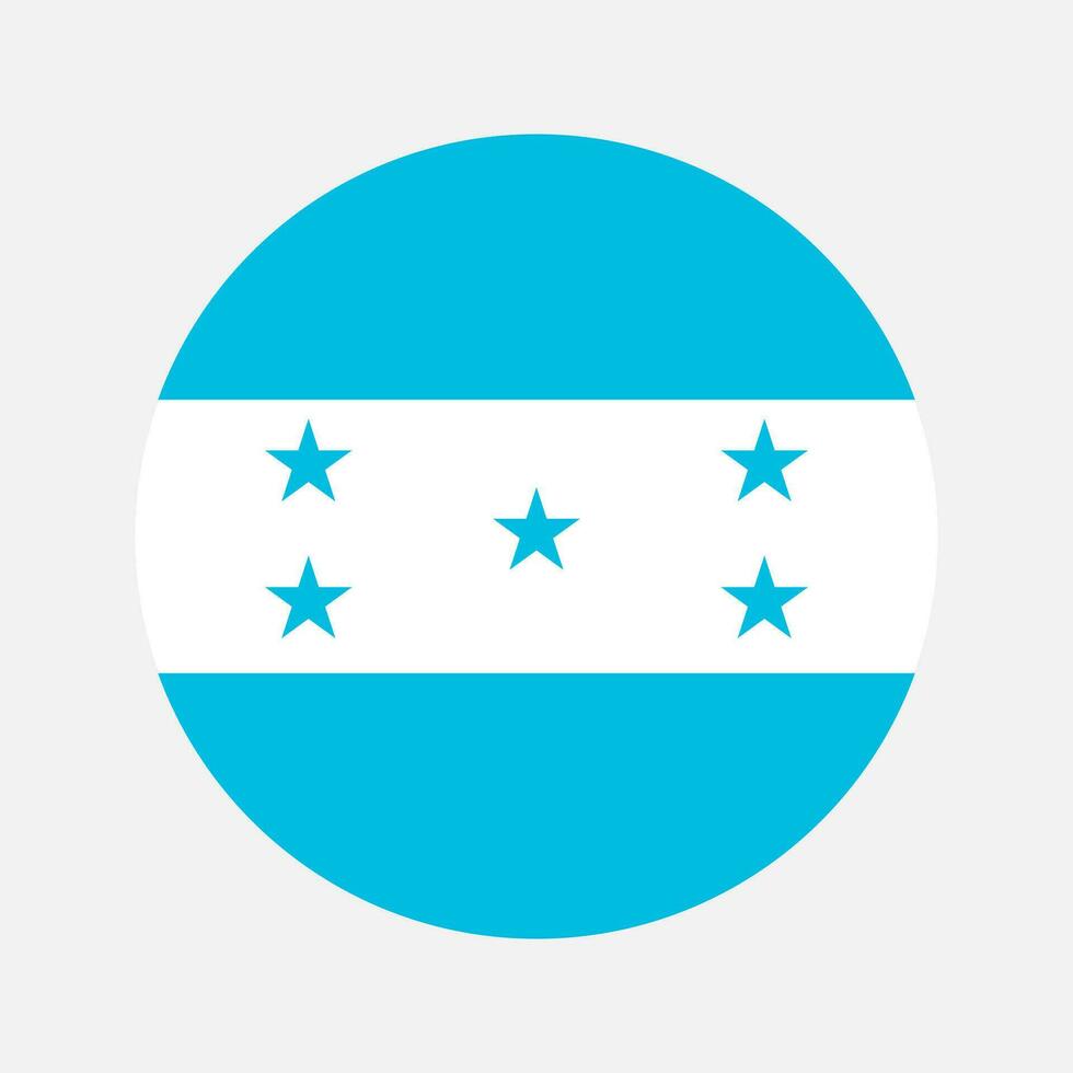 Honduras flag simple illustration for independence day or election vector