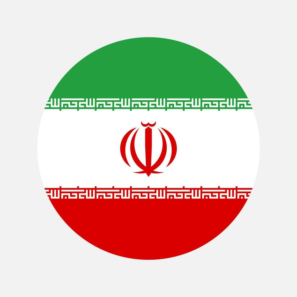 Iran flag simple illustration for independence day or election vector