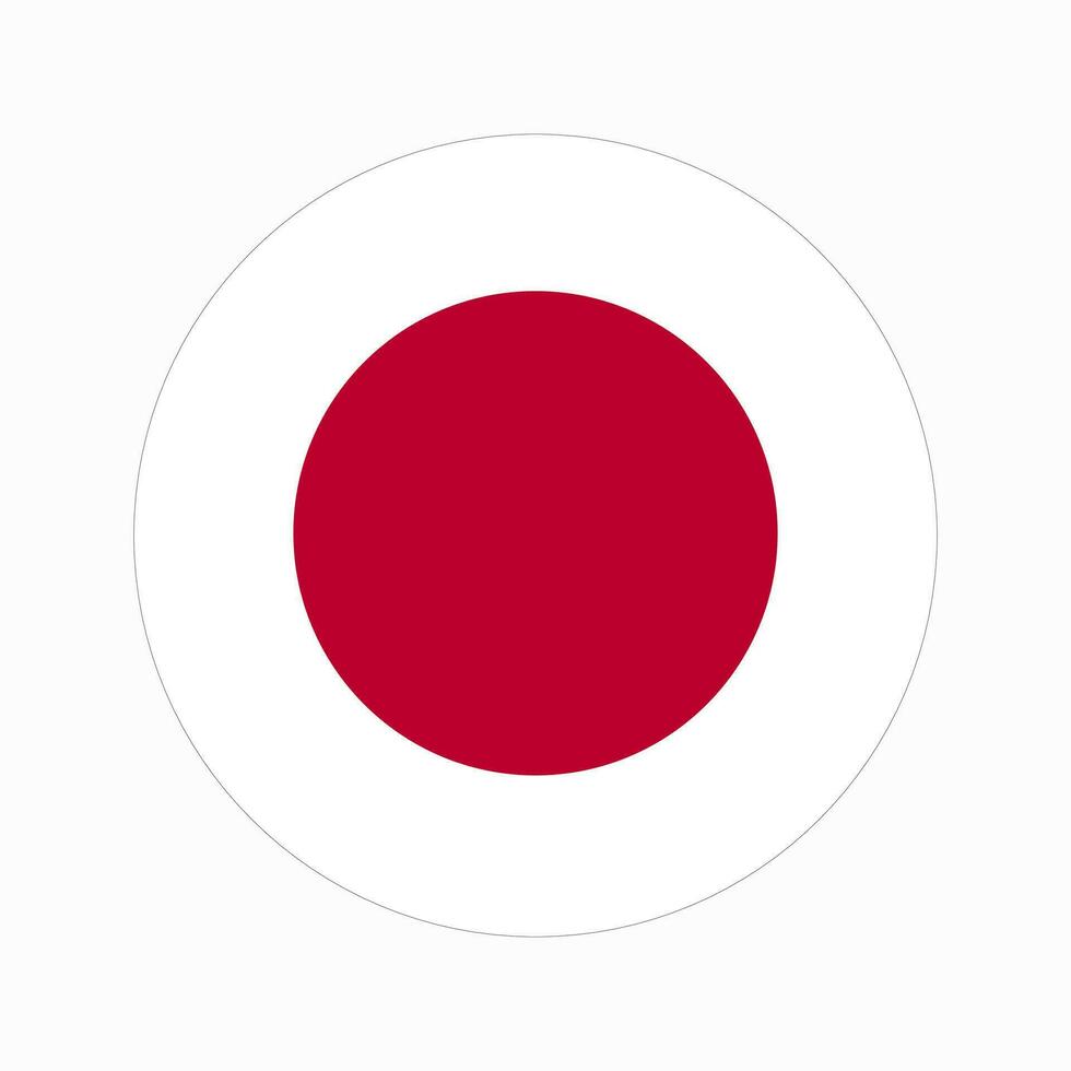 Japan flag simple illustration for independence day or election vector