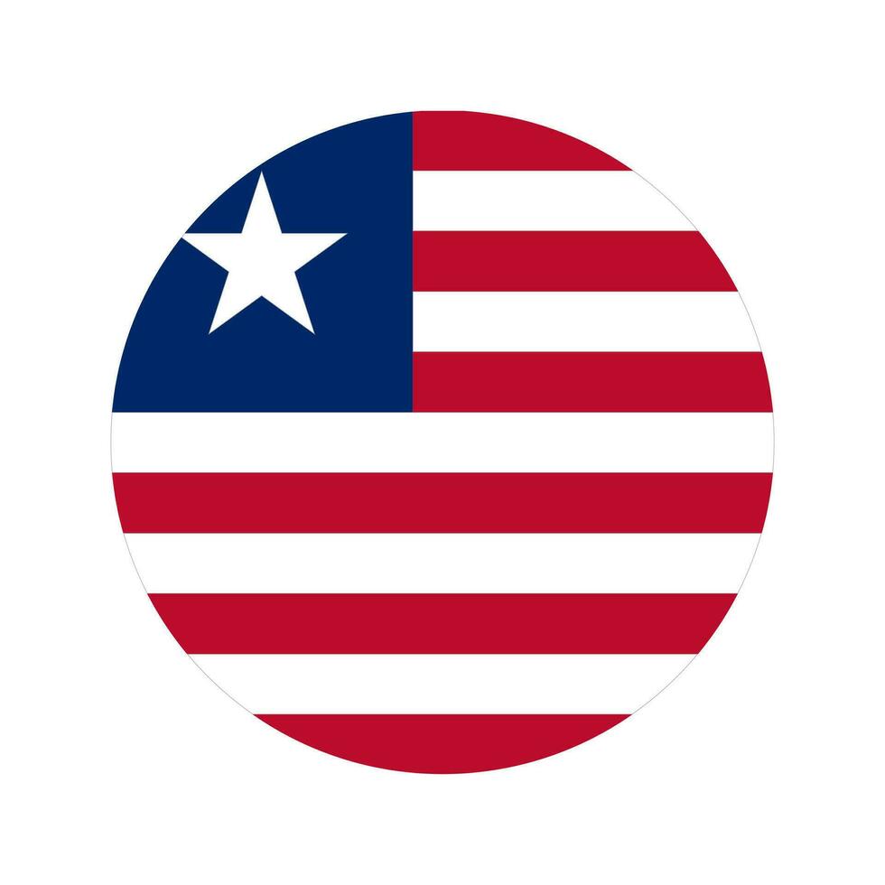 Liberia flag simple illustration for independence day or election vector