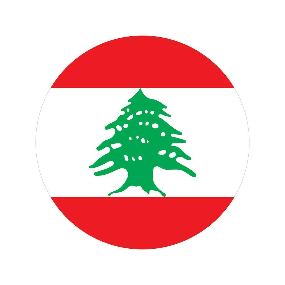 Lebanon flag simple illustration for independence day or election vector