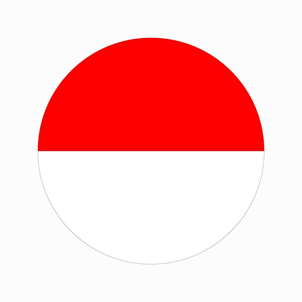 Indonesia flag simple illustration for independence day or election vector