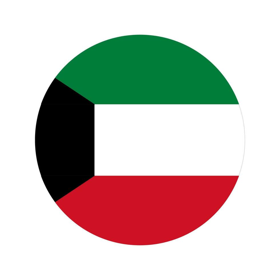 Kuwait flag simple illustration for independence day or election vector