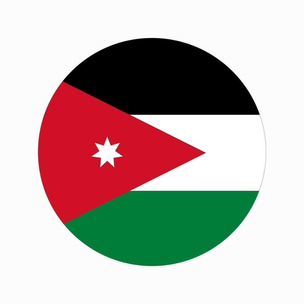 Jordan flag simple illustration for independence day or election vector