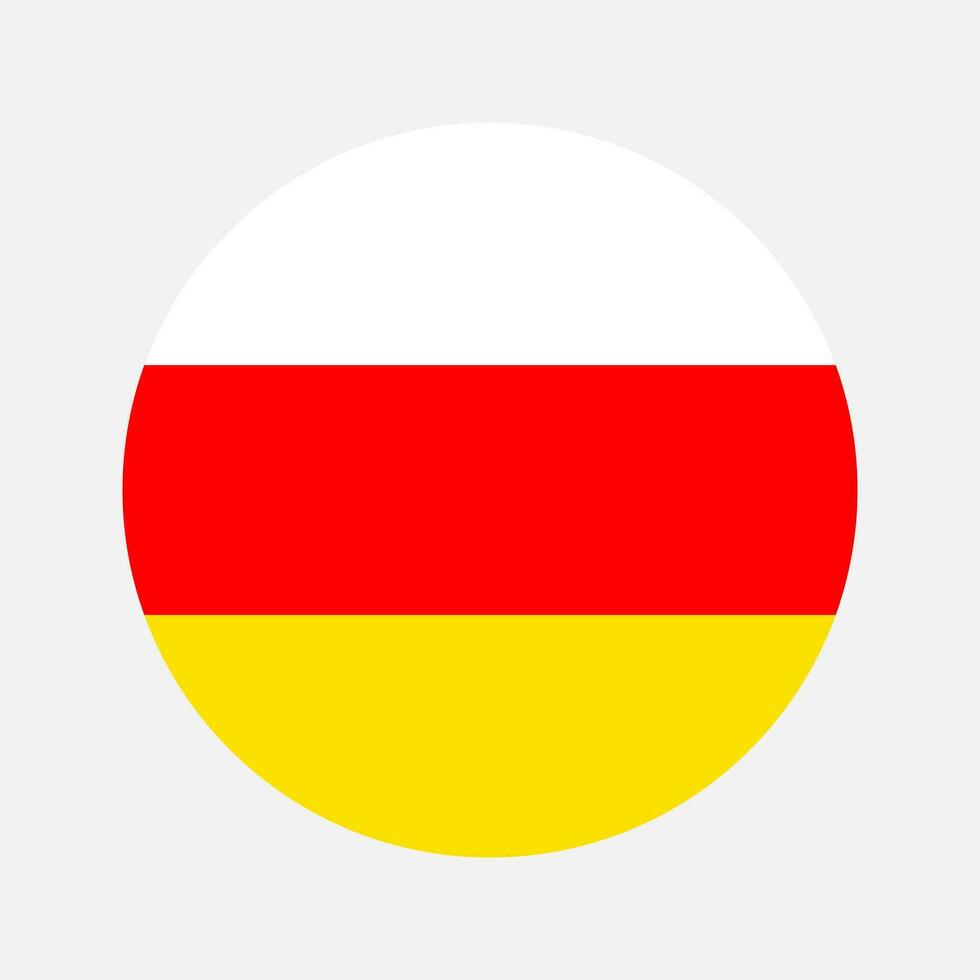 South Ossetia flag simple illustration for independence day or election vector