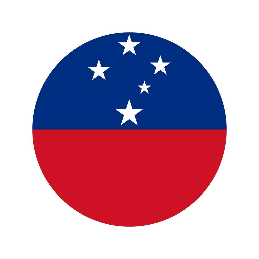 Samoa flag simple illustration for independence day or election vector