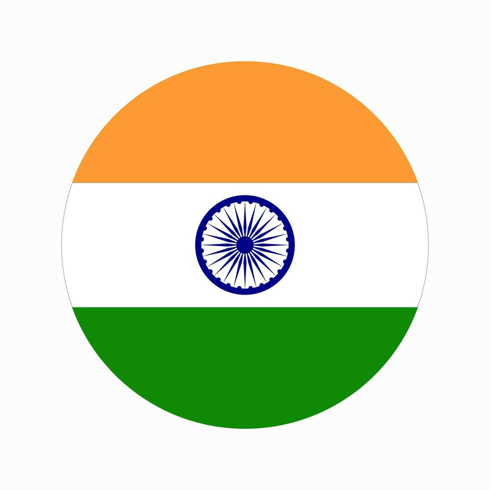 India flag simple illustration for independence day or election vector