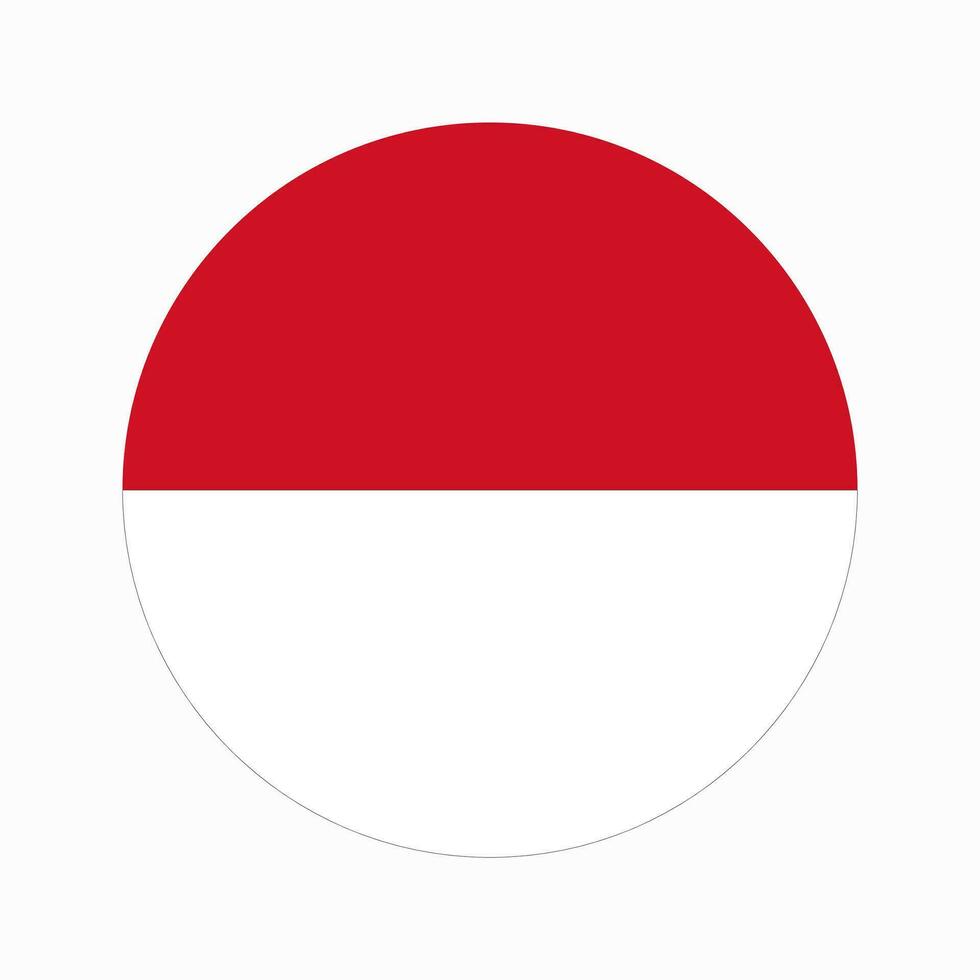 Monaco flag simple illustration for independence day or election vector