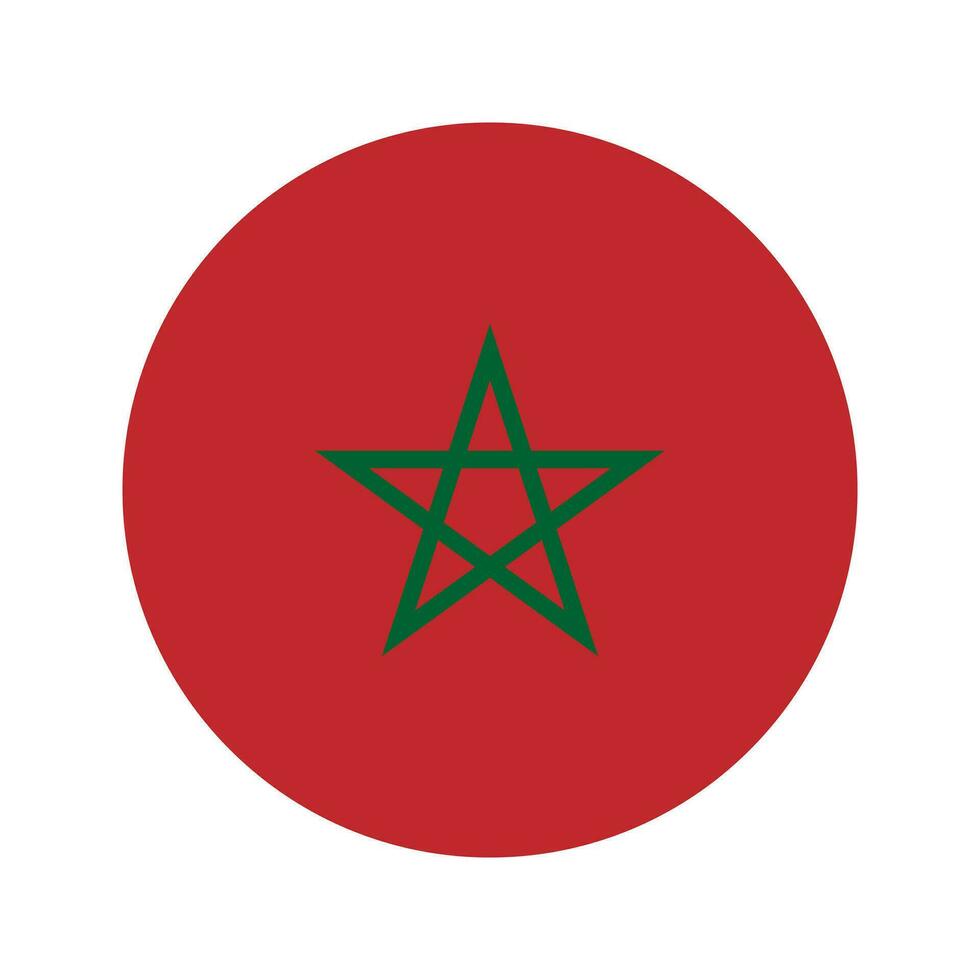 Morocco flag simple illustration for independence day or election vector