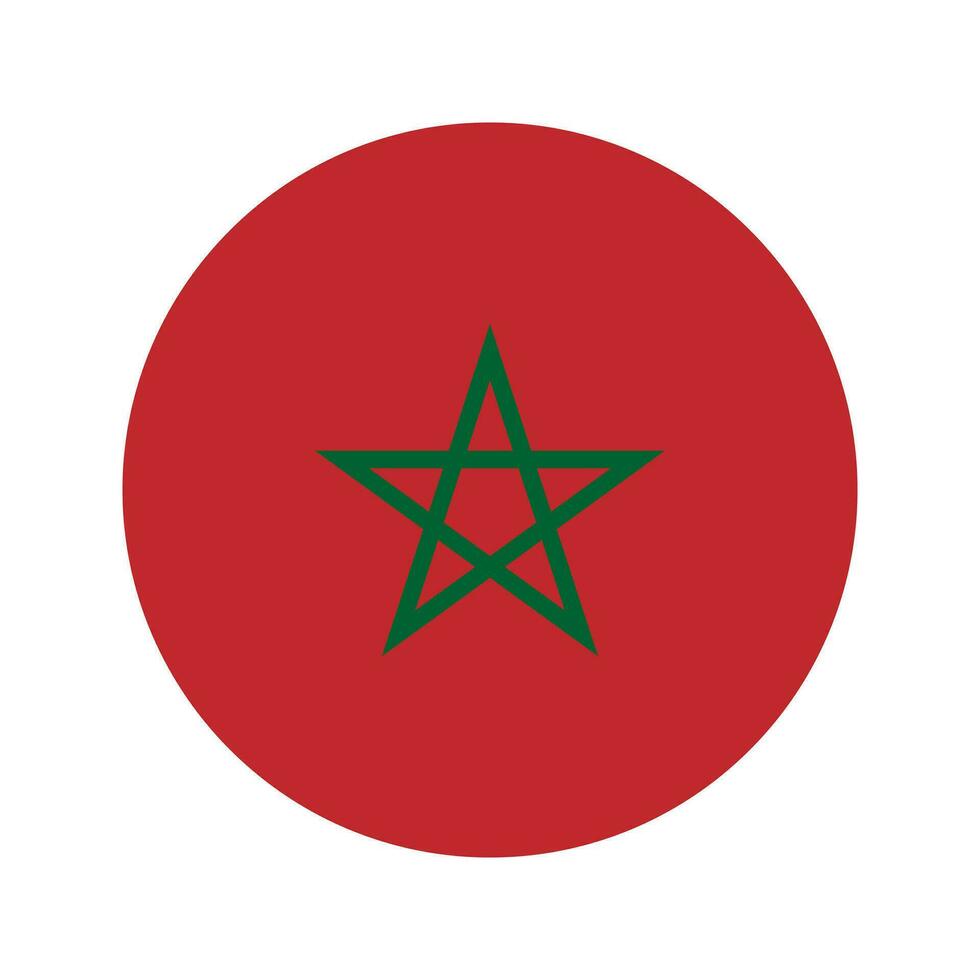 Morocco flag simple illustration for independence day or election vector