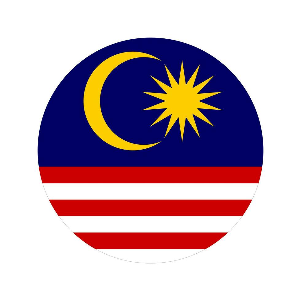 Malaysia flag simple illustration for independence day or election vector