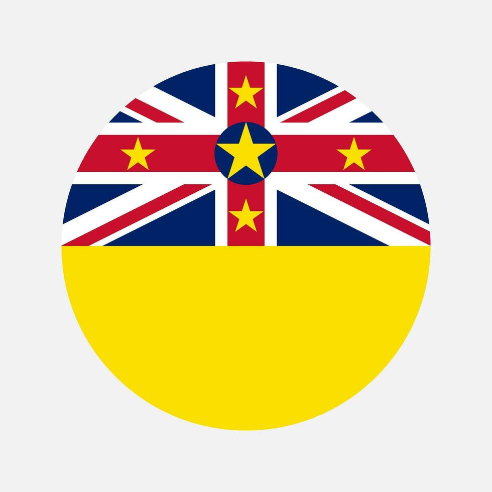 ilustración simple de la bandera de niue para el día de la independencia o las elecciones vector