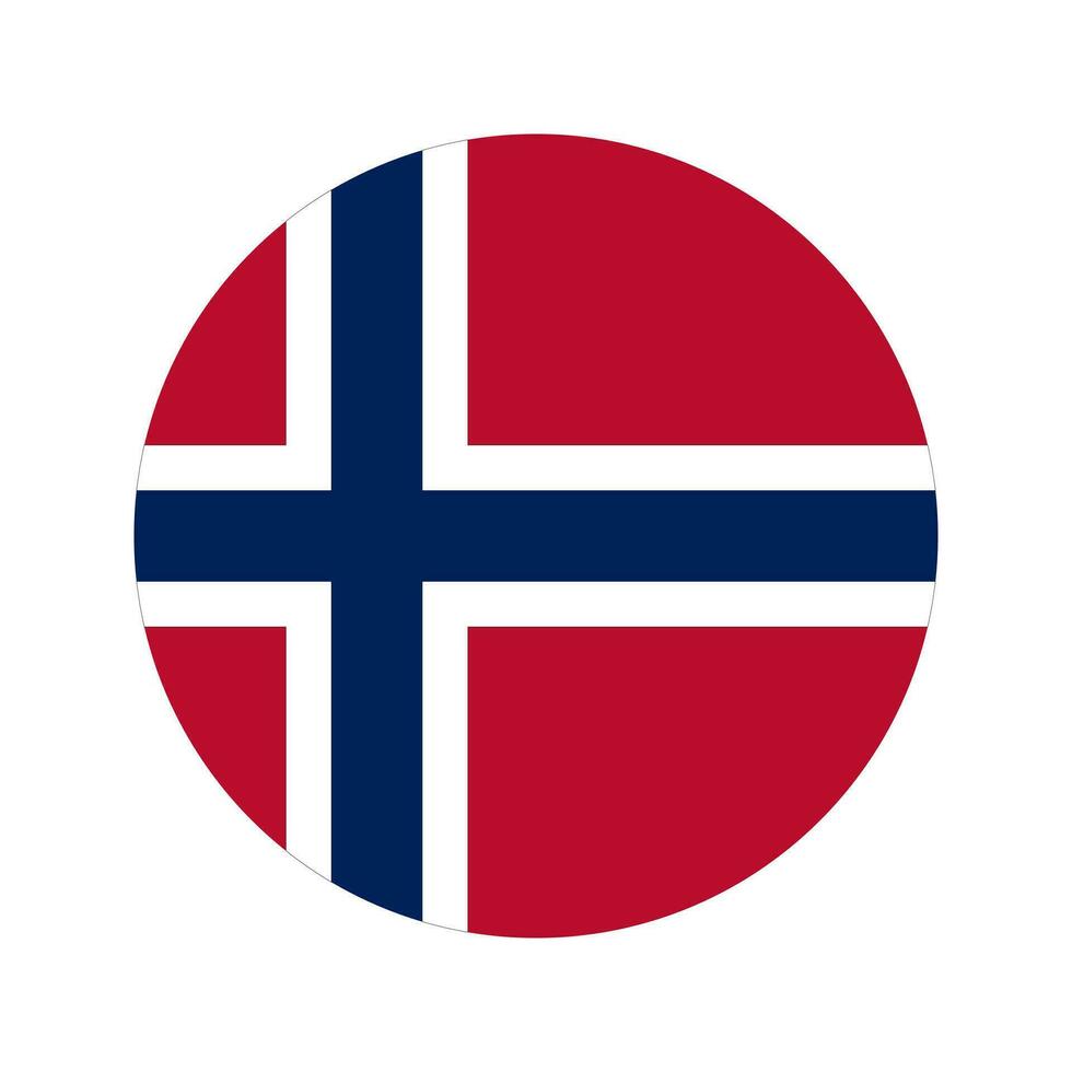 Norway flag simple illustration for independence day or election vector