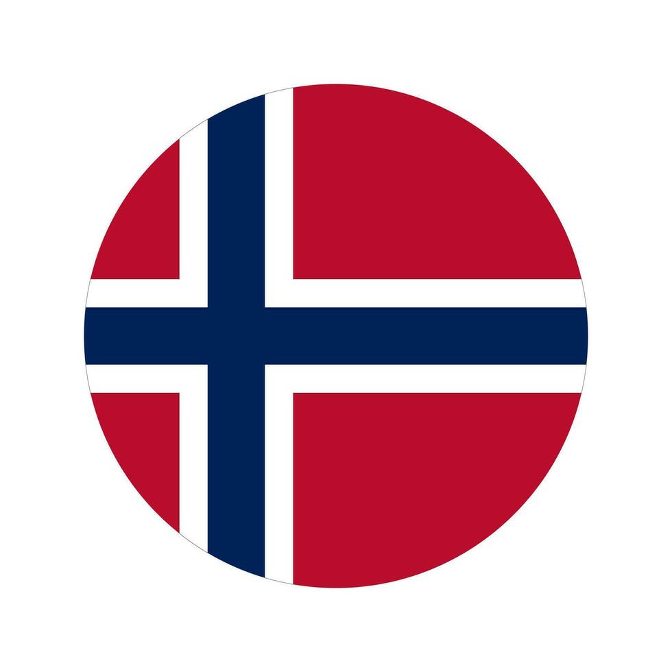 Norway flag simple illustration for independence day or election vector