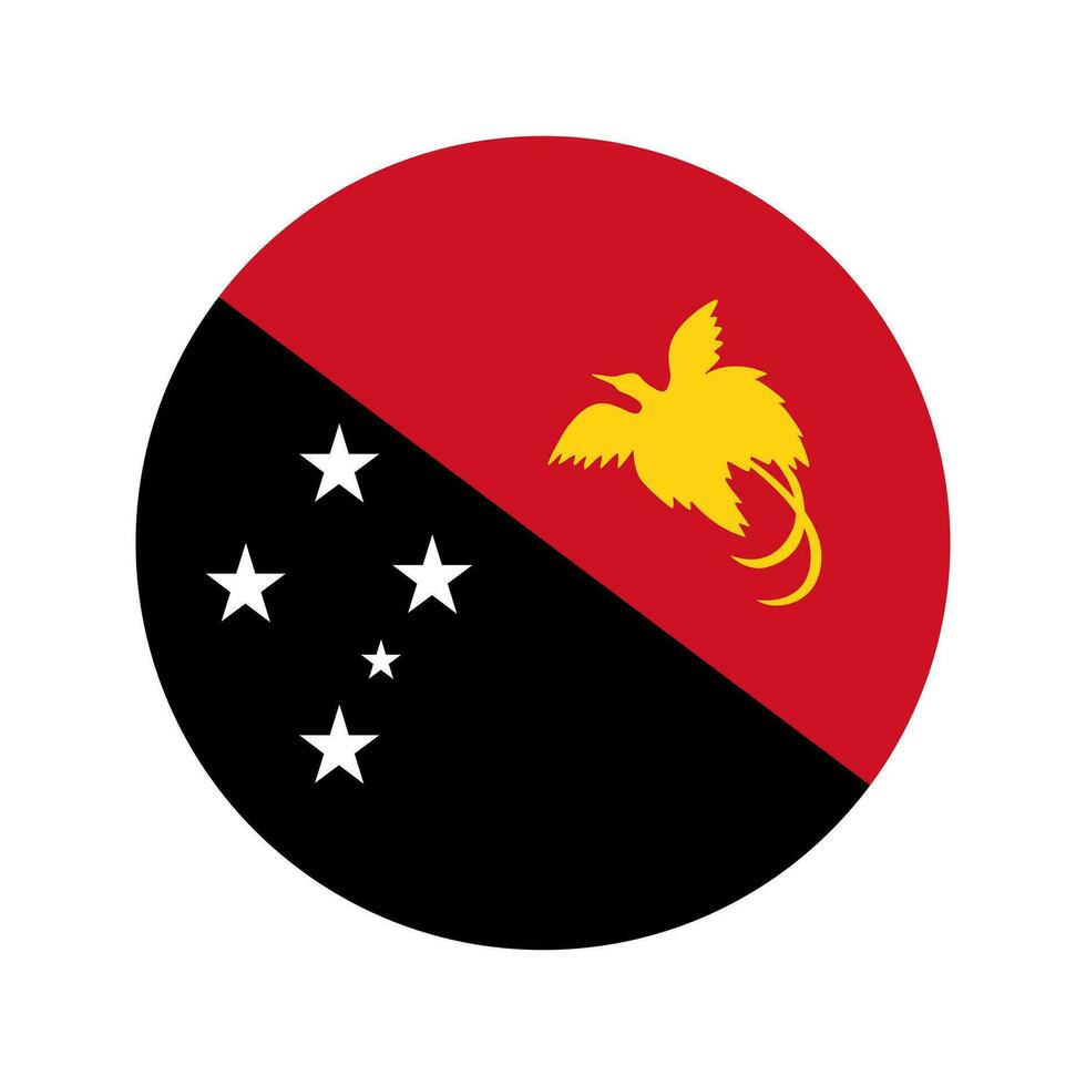 Papua New Guinea flag simple illustration for independence day or election vector