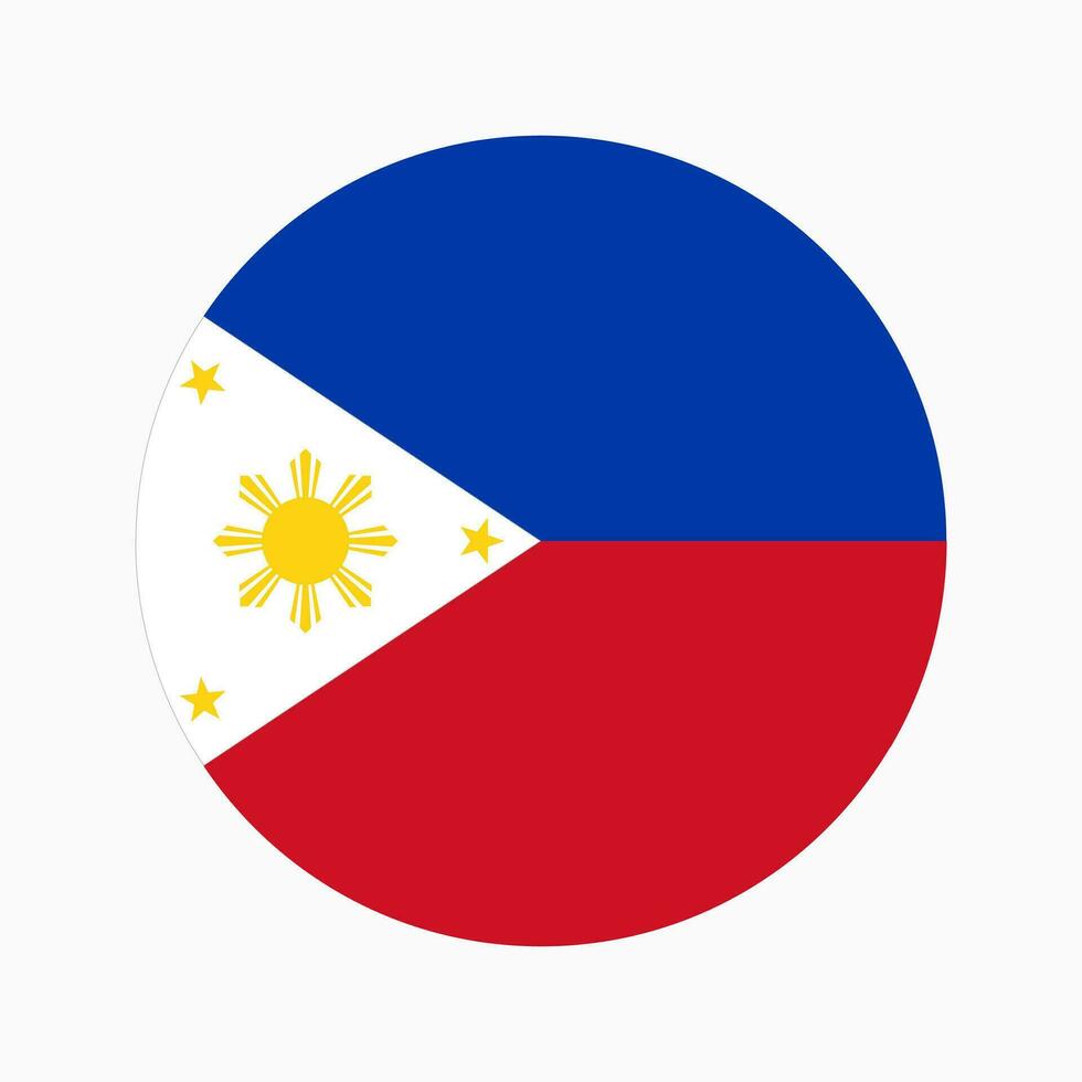 Philippines flag simple illustration for independence day or election vector