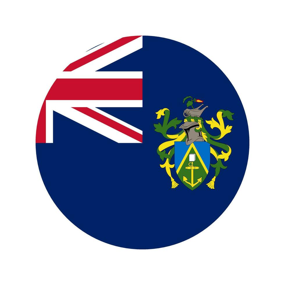Pitcairn Islands flag simple illustration for independence day or election vector