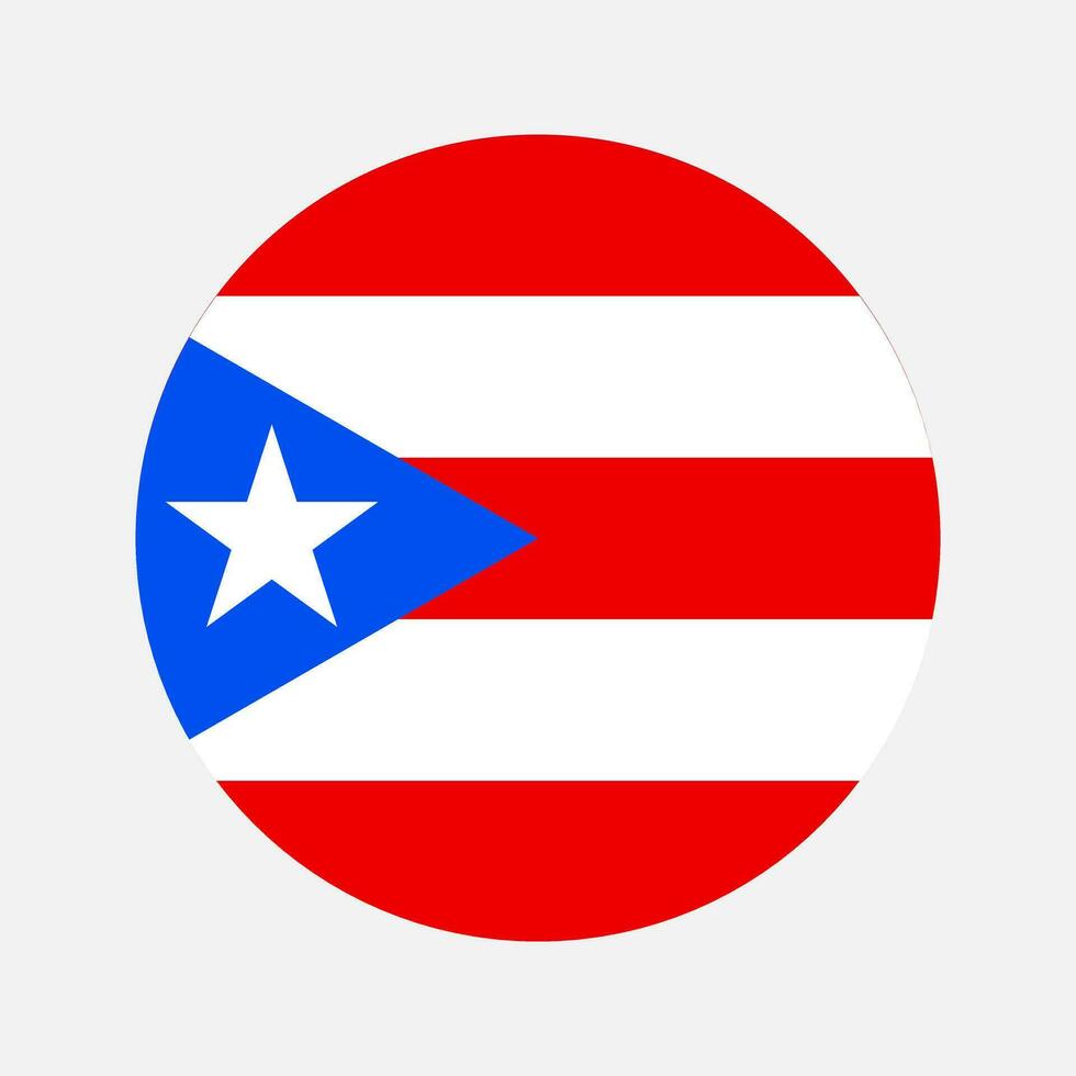 Puerto Rico flag simple illustration for independence day or election vector