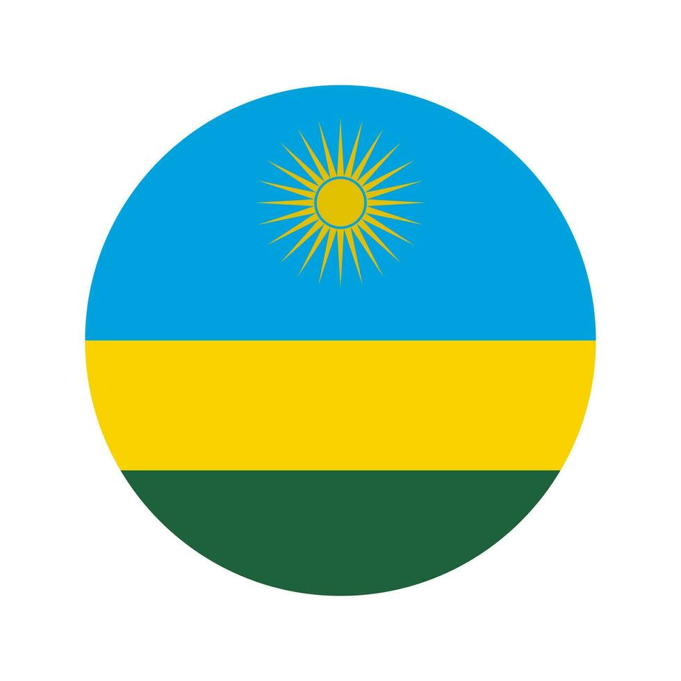 Rwanda flag simple illustration for independence day or election vector