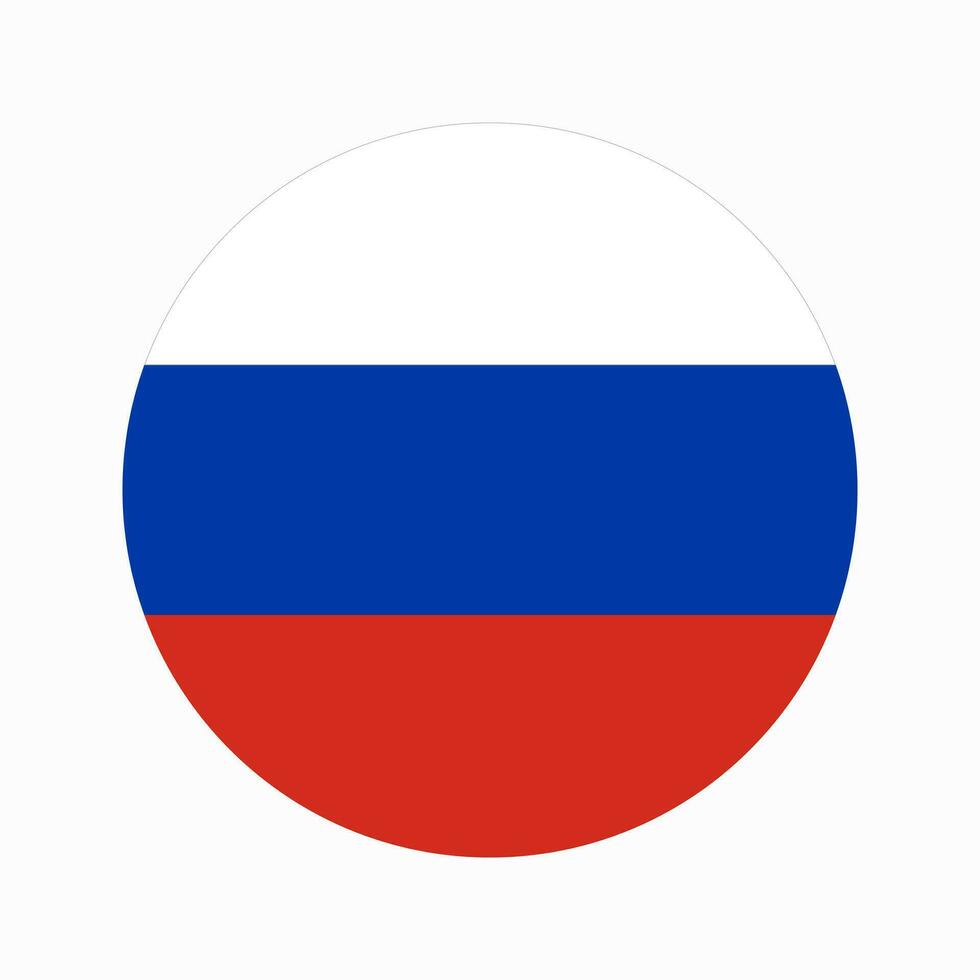 Russian flag simple illustration for independence day or election vector