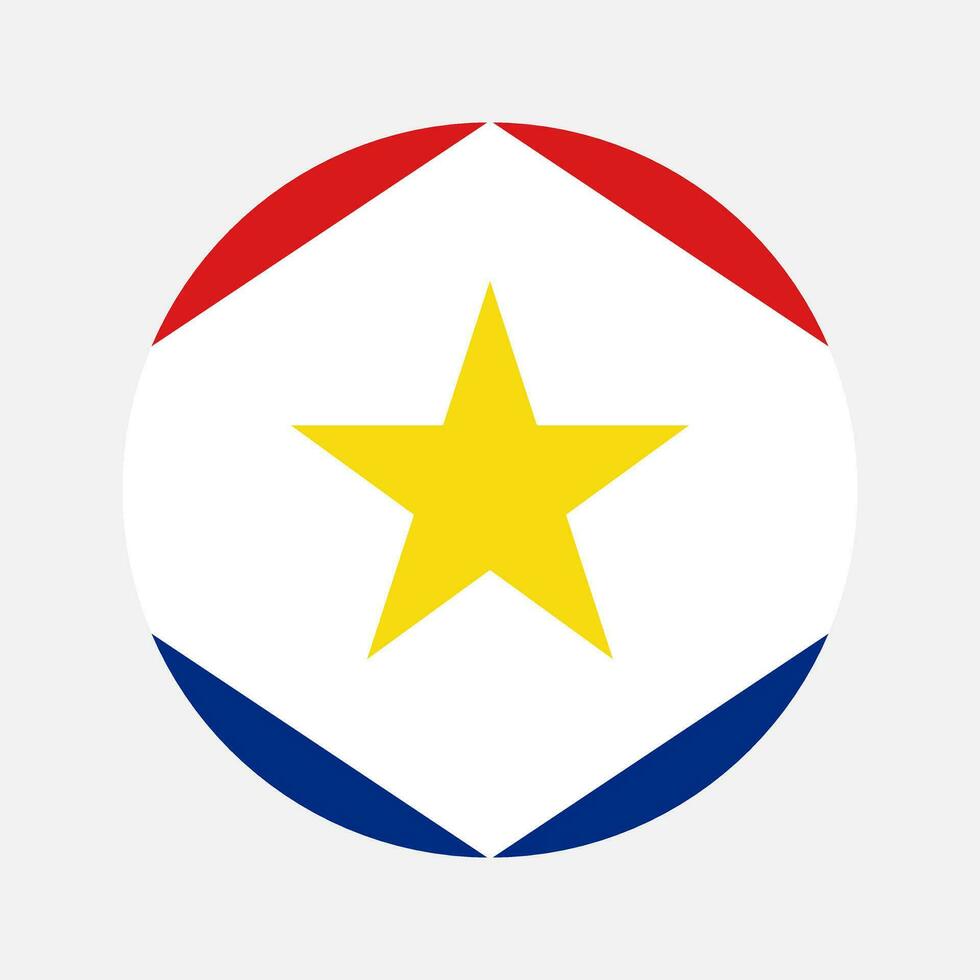 Saba flag simple illustration for independence day or election vector