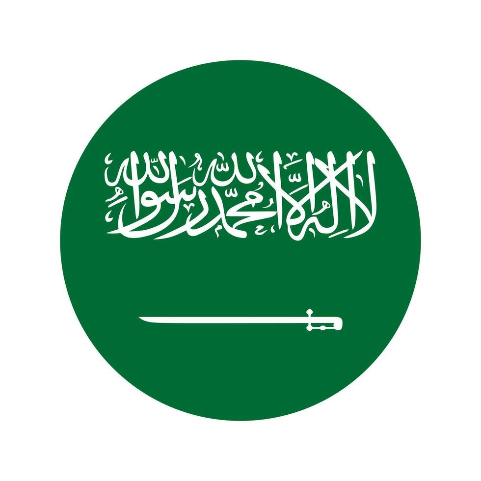Saudi Arabia flag simple illustration for independence day or election vector